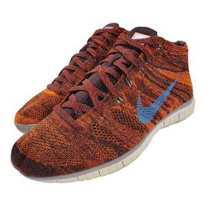 NIKE Shoes FREE FLYKNIT CHUKKA Mens Size 10.5 Red Cinnamon Brown 639700-601